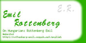 emil rottenberg business card